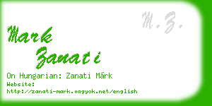 mark zanati business card