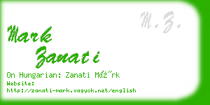 mark zanati business card